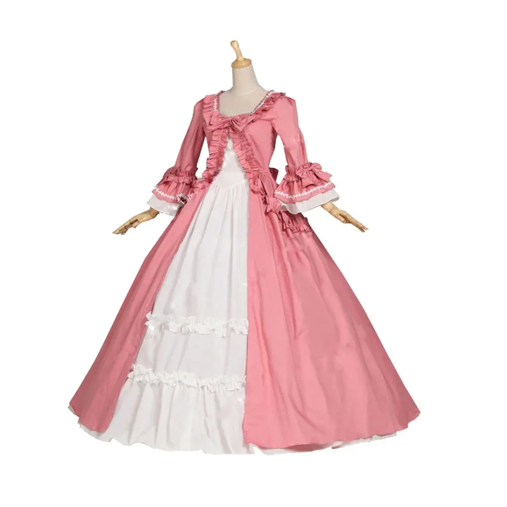 Women's Gothic Victorian Lace Floor-Length Gown - Elegant Medieval Lolita Court-Cut Dress with Dramatic Long Sleeves, Hip Detail, Evening Wear for Formal Parties, Historical Reenactments, Cold Wash, Do Not Bleach, Dry Clean, 2XL, 3XL Fashion Garment, Eleg