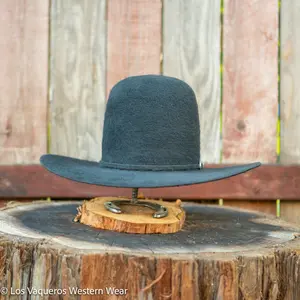 Rodeo King 10X Grizzly Felt Hat Tall Crown Charcoal