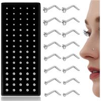 80Pcs 22G L shaped（white）