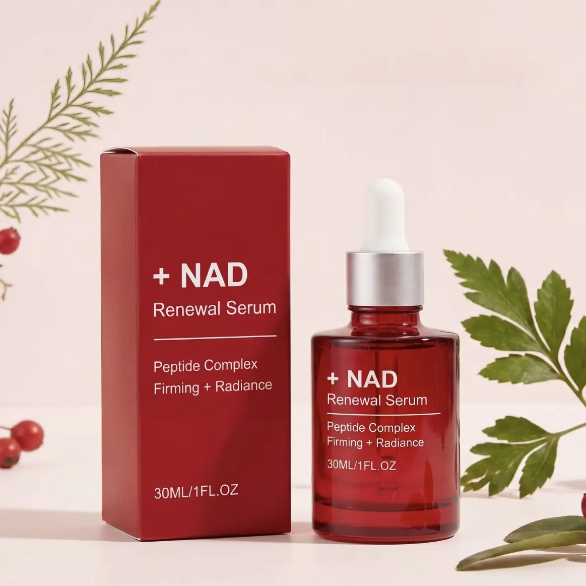 NAD Hydrating Glow Radiance Facial Serum, Brightening Serum, Moisturize Deep Skin Base Plump Clear Complexion, Soft Smooth Delicate Skin Care Essence Liquid