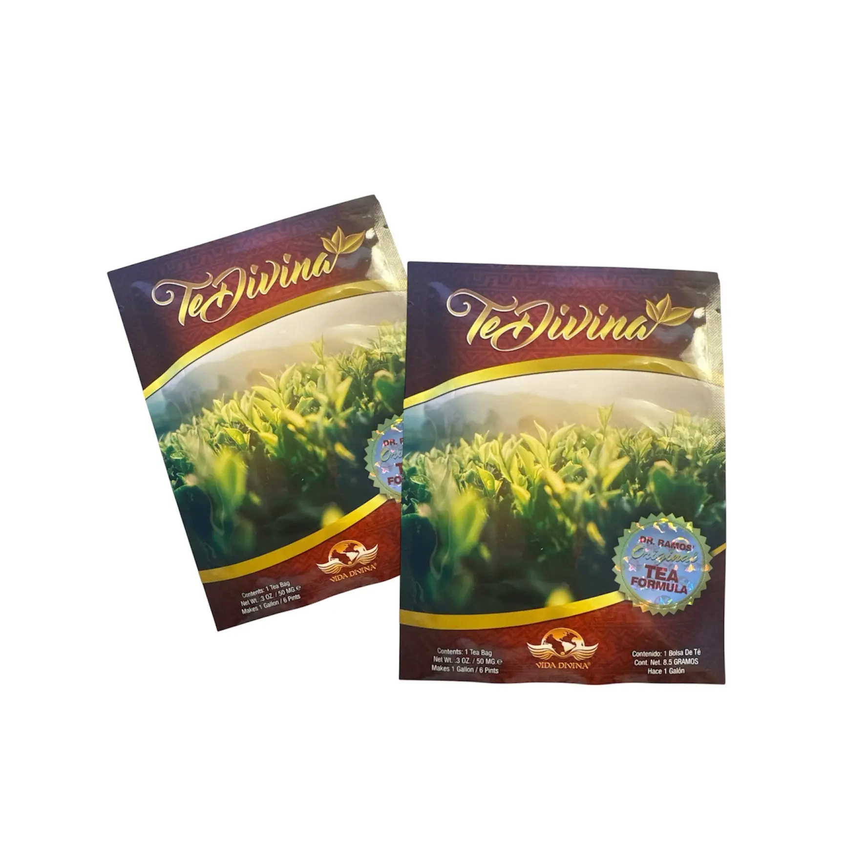 TeaDivina Divine Detox Natural Life Tea Pack de dos Fórmula h - Herbal Tea Formula for Natural