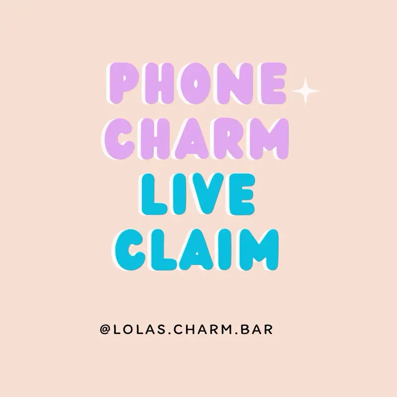 Phone charm with Acrylic Flatback Phone charm with Acrylic Flatback