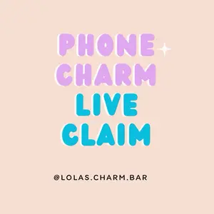 Phone charm with Acrylic Flatback