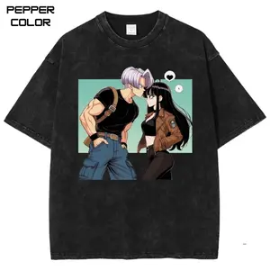 Trunks and Mai Anime Graphic T-shirt, DBZ Shirt, Couple shirt, Vintage Anime Streetwear Tee, Manga shirt, Unisex Menswear Womenswear Top, Trending, All Size, Gift for Anime Lovers