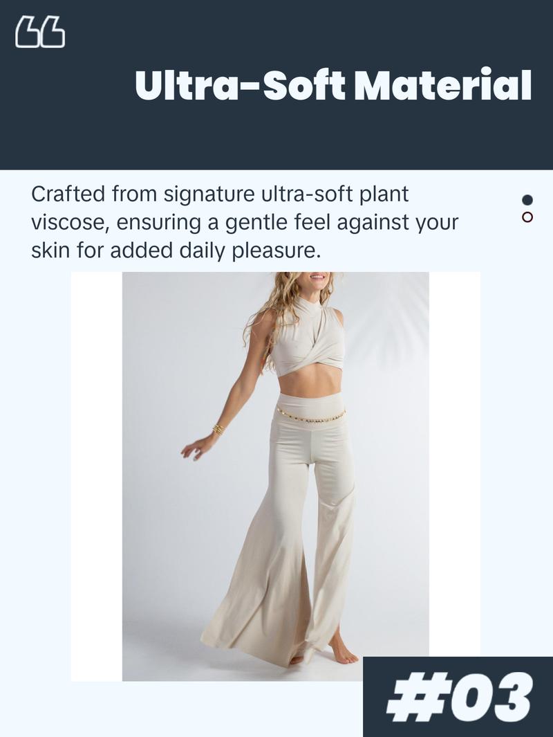 Juno Slit Pant - Sandy Pearl