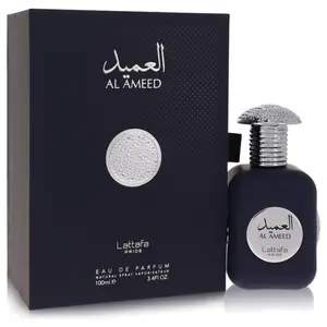 Lattafa Al Ameed Silver Eau de Parfum 100ml Unisex Fresh Woody Musk Scent Long Lasting Arabic Fragrance Perfumes Arabia