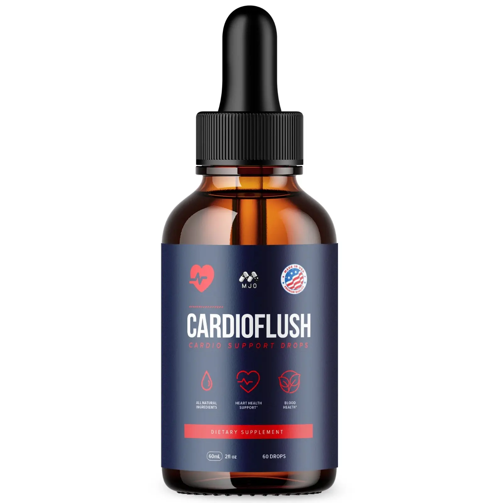 (1 Pack) Cardioflush Drop Blood Support Vitamin Supplement Cardio flush 30 Serv