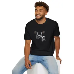 Bench Press Gym T-Shirt — Pulse Fitness Logo Workout Tee