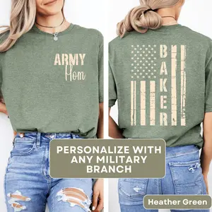 Custom Military Family T-shirts Personalized for any Branch