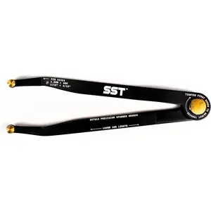 SST Precision Spanner Wrench - Built to Last, PE Coating - For Obscure Hardware & Fasteners, 12 Pairs Metric & Imperial Steel Pin Sizes - Adjustable Tension, 160mm Arm Length, 180 Movement - Carry Case, Designed for All Projects