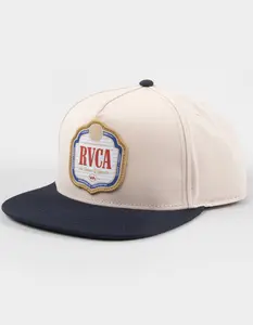 RVCA  Mens Philsner Snapback Hat, Oatmeal