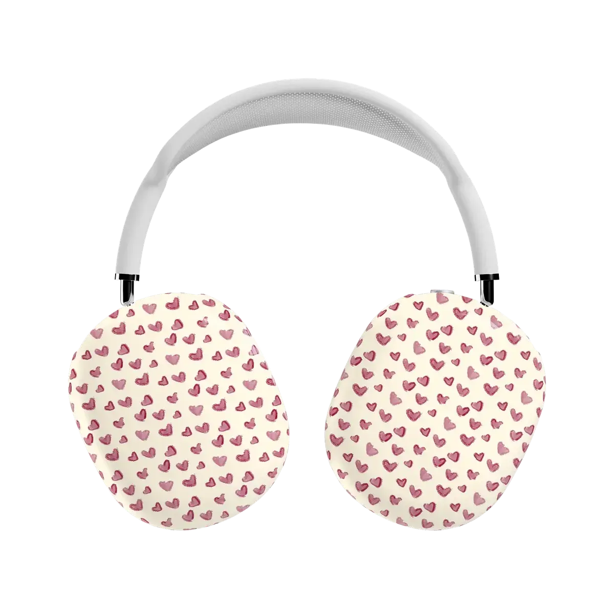 Casely AirPods Max Case | Snap-On Hard Shell Covers | Lovebug | Mauve Hearts