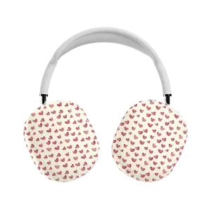 Casely AirPods Max Case | Snap-On Hard Shell Covers | Lovebug | Mauve Hearts