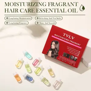 Moisturizing Fragrance Hair Oil 10pcs Set, Lightweight Refreshing Non-Greasy, Nourishing Hair Daily Care, Portable Pack