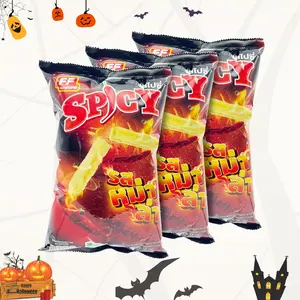 FASHION FOOD 3-Pack Spicy Jean-Paul Marat French Fries Snack Sampler - Crispy. Crunchy Fun for Your Spooky Celebrations