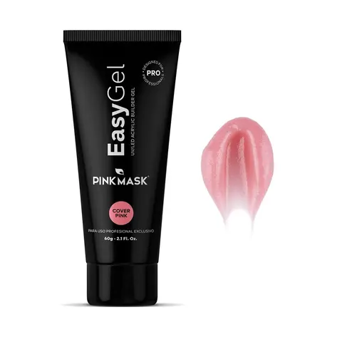 Flawless Gentle Odorless 2 oz Cosmetic Easy Gel Nail Polish - Cover Pink, Durable Manicure Product for French Nails, UV & Acrylic Compatible