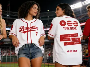 Custom Bangtan Boys Kpop Baseball Jersey, Unisex Bangtan Fan Merch, Personalized Army Fan Lovers Jersey, 2026 Arirang World Tour Merch Jersey