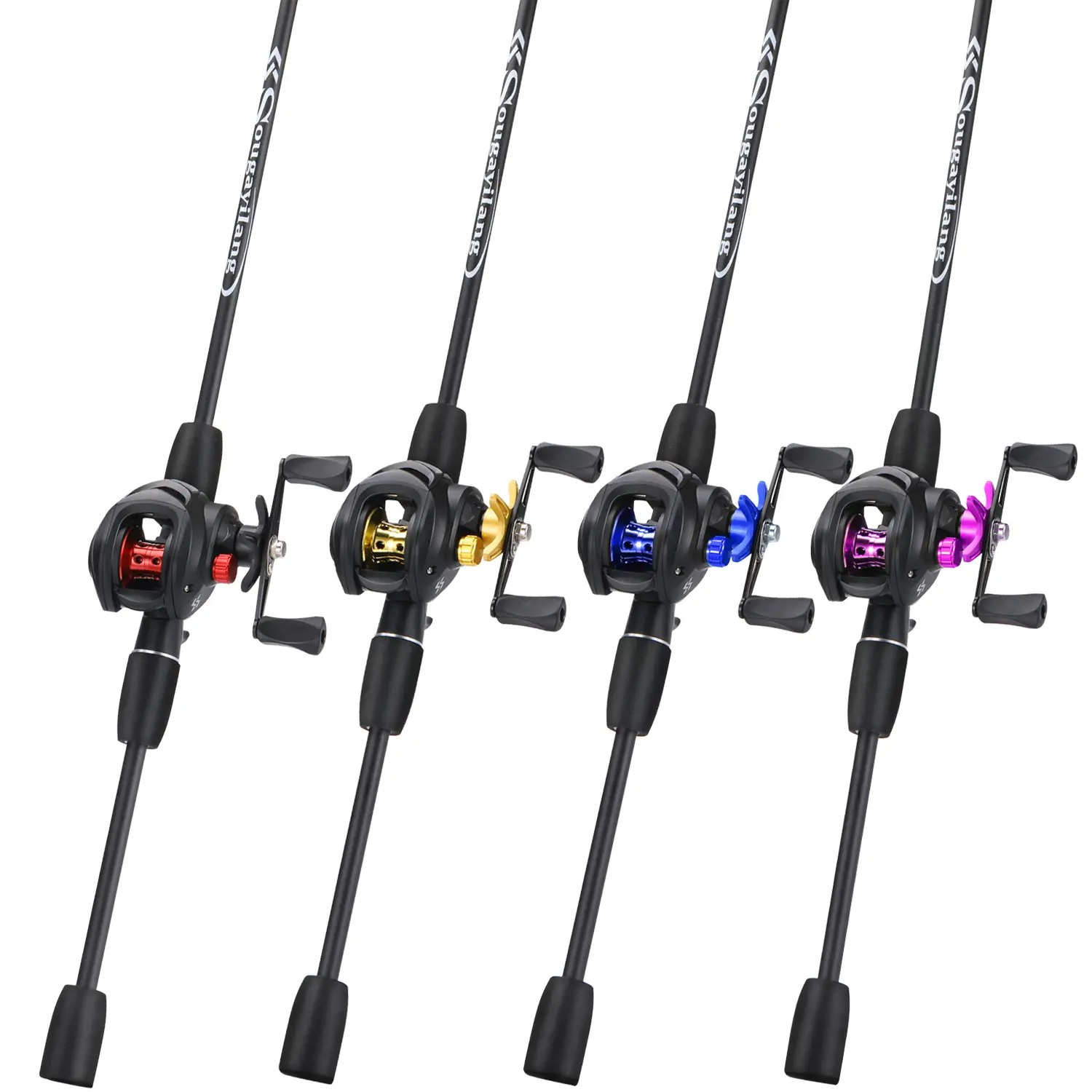 Sougayilang 1.8m/6ft Fishing Rod and Fishing Reel Casting Set 5 Color 7.2:1 High Sougayilang 1.8m/6ft Fishing Rod and Fishing Reel Casting Set 5 Color 7.2:1 High