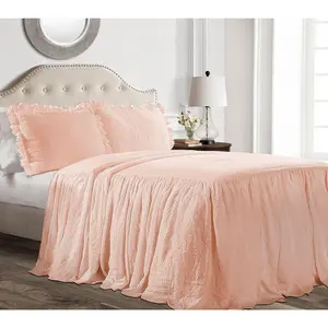 Lush Decor Ruffle Skirt Bedspread 2Pc Set Twin