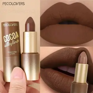 Brown Lipstick, High Color Rendering, Lip Color Pigment, Red and Nude Lipstick, Non-stick Lipstick, Suitable for All Skin Types