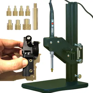 Heat Set Insert Tool Kit with M2-M8 Tips, Brass Metric Knurled Nuts, Heat Pressing Machine for Plastic,  Printing Components