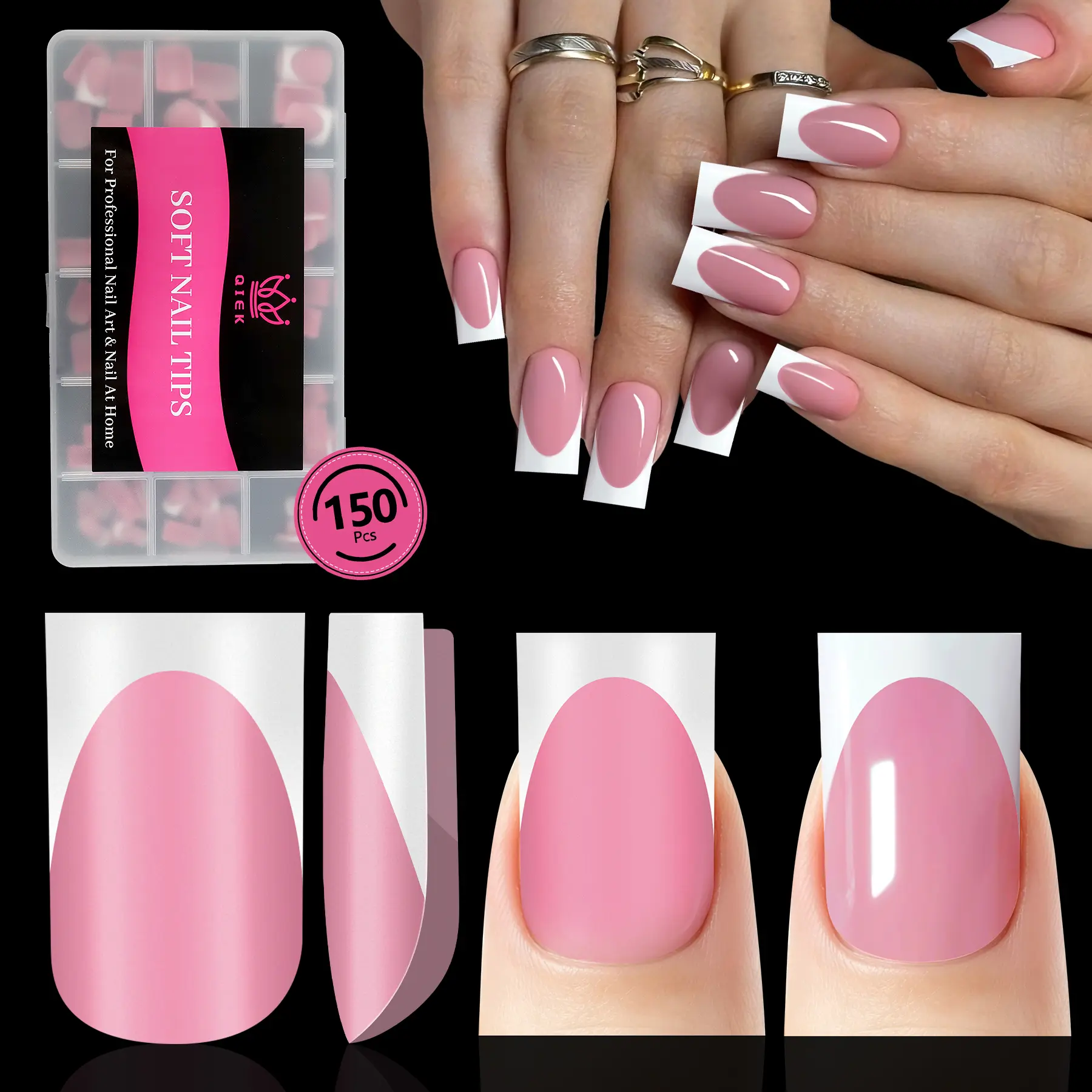 150 PCS Deep Pink