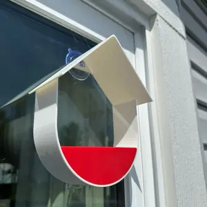 Bird feeder 3d printed with suction cup