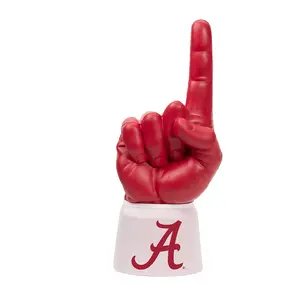 Alabama Premium Foam Finger – Official Dark Red Fan Hand | NCAA College Football Fan Gear | Game Day Stadium Accessory & Gift for Alabama Fans