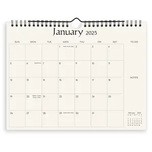 SKYDUE Wall Calendar 2025-2026, 18 Months Calendar from Jan. 2025 to June. 2026， 8.5 x 11 Simple Small Calendar Planner with 280 Stickers
