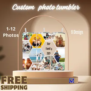 Custom Tumbler With any PIcture , Personalized Photo Collage tumbler with Travel Mug,Gif for Christmas , Valentine's Day