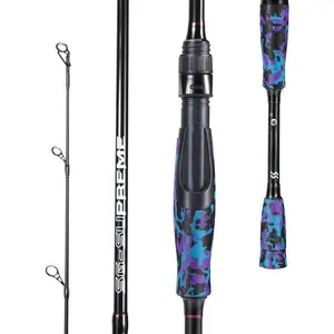 Fishing Rod - Medium 2 count Graphite Composite Blank Spinning & Casting Rod, Camouflage EVA Grip, Smooth Transition Fishing Pole