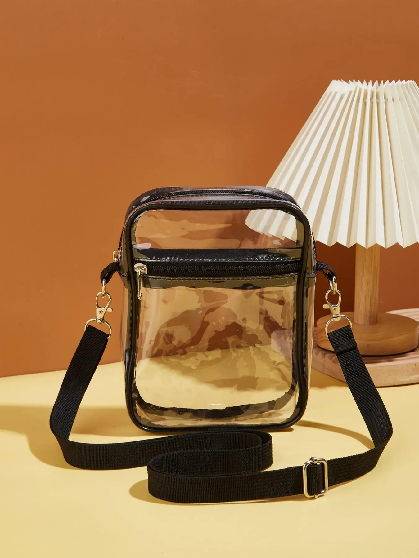 Women's Clear Beach Crossbody Bag, Simple Transparent Purse Bag for Women & Girls, Summer Casual Trendy Versatile High-quality Daily Commuting Bag, Gi