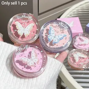 Cute Butterfly Blush, 3 Versatile Shades, Natural Glow, Suitable for All Skin Tones, Perfect for Everyday Use, Enhance Your Look