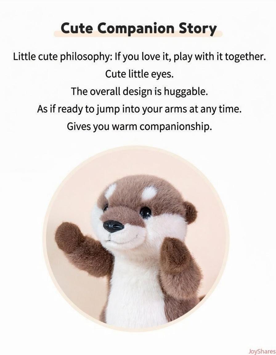 Cute Sea Otter Plush Doll, Soft Fluffy Stuffed Animal Toy, Skin-Friendly Fabric, Fine Stitching, Comfortable Touch, Ideal For Home Decor & Daily Companion, Mood Relief, Simple Practical Gift For All Ages