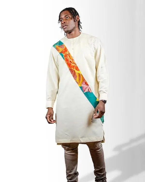 Beige Royal Kinshasa for Men - Mali Sash