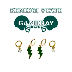 Bemidji State Classic Gameday Earring Stack For Beavers Game Day