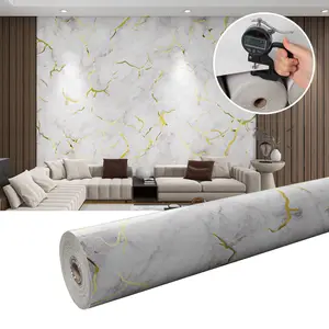 Marble Tile Wall Stickers, Marble Pattern Wallpaper, Self-Adhesive Waterproof Wallpaper, Anti-Static Xpe Material, Easy Home Installation, Suitable for Kitchen & Bathroom