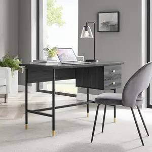 Modway Nexus Office Desk in Black Charcoal