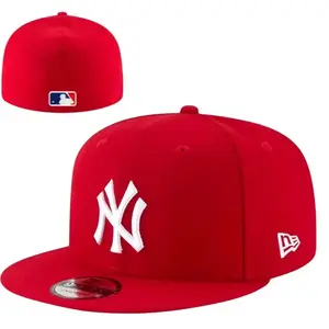 New Era MLB Snapback Flat Brim Baseball Cap NY Yankees Los Angeles Dodgers Cardinals Guardians Hat Adjustable Closure Structured Crown Raised Embroidered Team Logo Classic Streetwear Sports Cap for Men Women