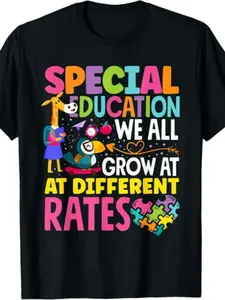 Men's & Women's Paraeducator Paraprofessional SPED Teacher Special Education T-Shirt - Retro Style Short-Sleeve Pure Shirt with Paraeducator/SPED Teacher Back-to-Back Student Design - Staff Apparel 220G