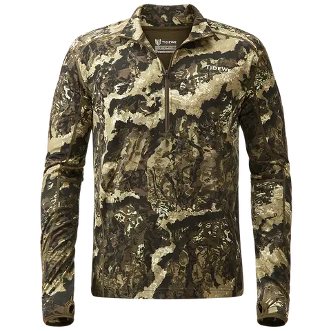 TideWe Merino Wool 200 Hunting Base Layer for Men – Warm, Breathable Long Sleeve Shirt for Cold Weather