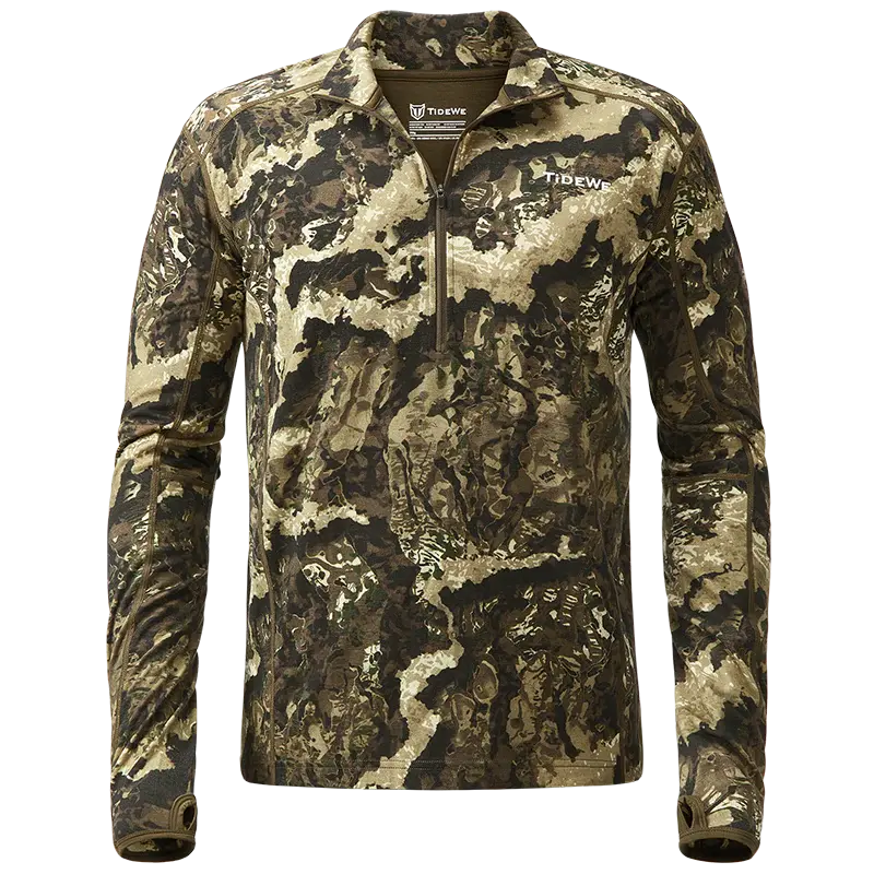 TideWe Merino Wool 200 Hunting Base Layer for Men – Warm, Breathable Long Sleeve Shirt for Cold Weather TideWe Merino Wool 200 Hunting Base Layer for Men – Warm, Breathable Long Sleeve Shirt for Cold Weather