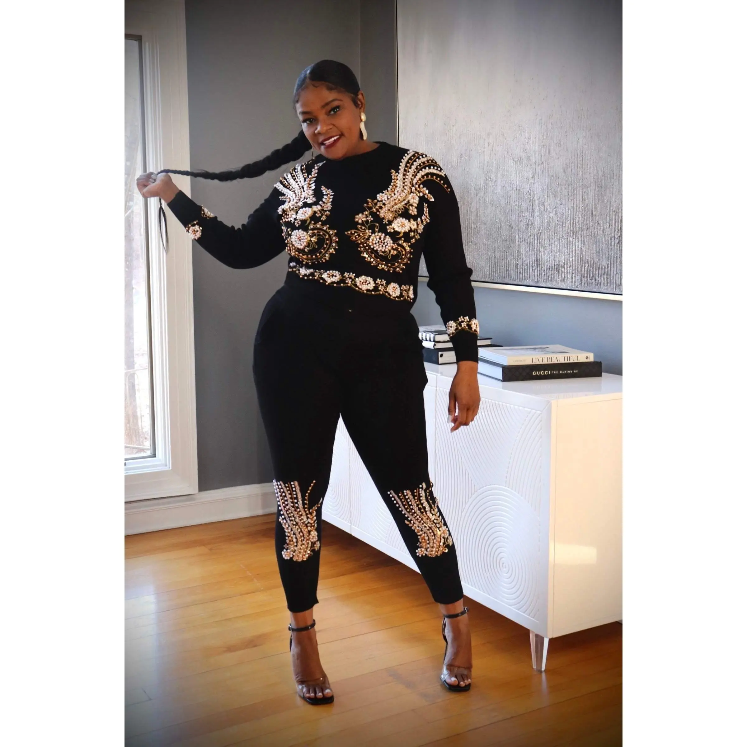 Fire &  Ice | Jogger Sweater Set Long Sleeve