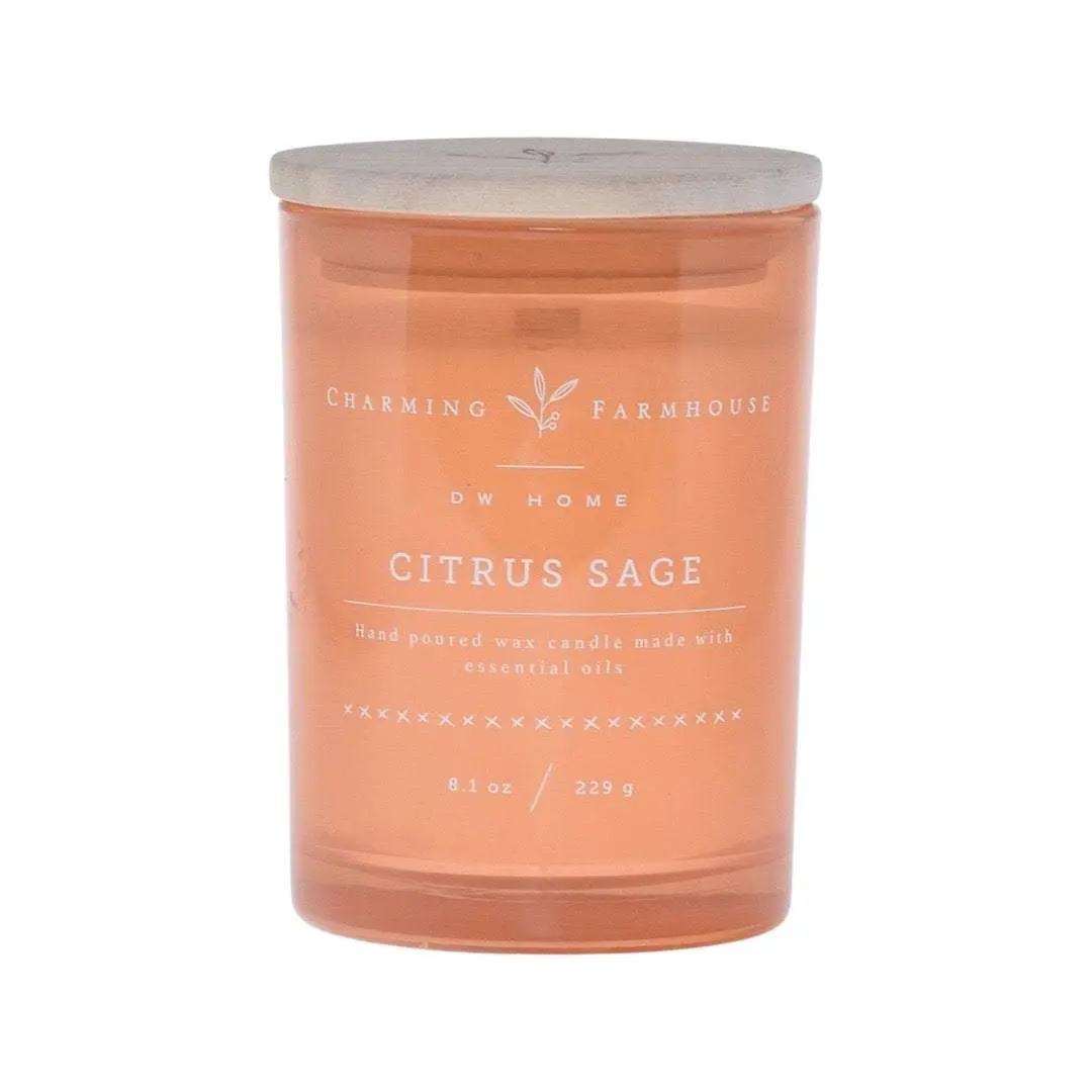 DW Home Citrus Sage Scented Jar Candle