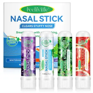 Feeliville nasal inhaler. Instantly refreshing, with a fresh and invigorating scent. Perfect for situations such as feeling drowsy while driving, during work or study, or when experiencing motion sickness. It can be carried around conveniently.