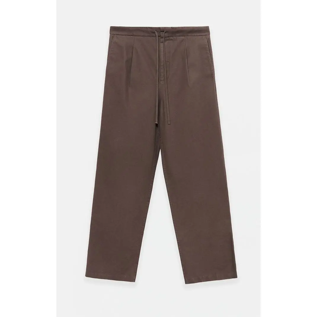 Fear of God ESSENTIALS Men's Brown Pleated Baggy Pants