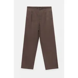 Fear of God ESSENTIALS Men's Brown Pleated Baggy Pants