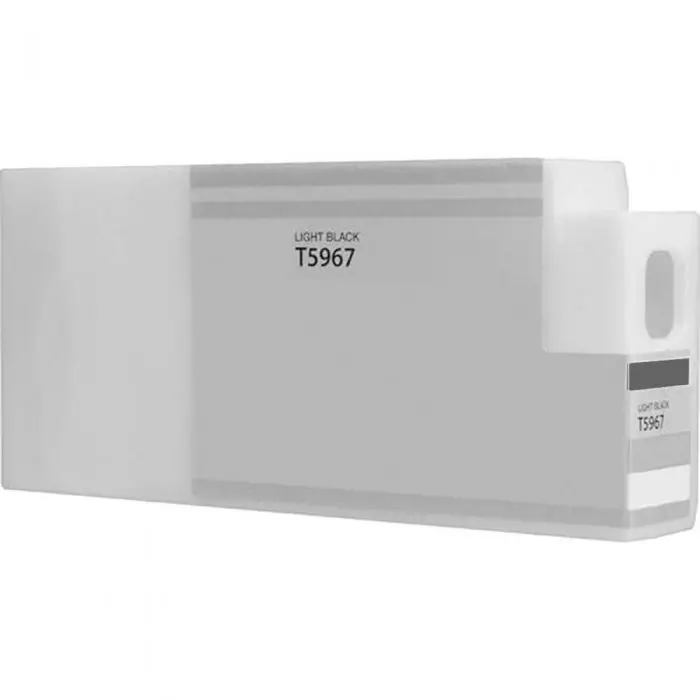 Epson T596700 Light Black Pigment Ink Cartridge - Compatible, Sealed Reservoir | Castle Ink, Sealed Ink Reservoir