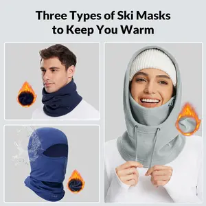 baleaf Unisex Balaclava Ski Mask Winter Water Resistant Face Mask for Men Women Cold Weather Gear Skiing Snowboarding Neck Gaiter Breathable Mask