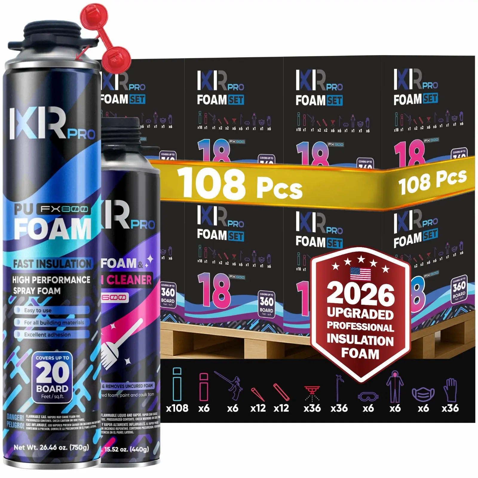Spray Foam Insulation Kit - Contractor Bulk Pallet | IxirPro